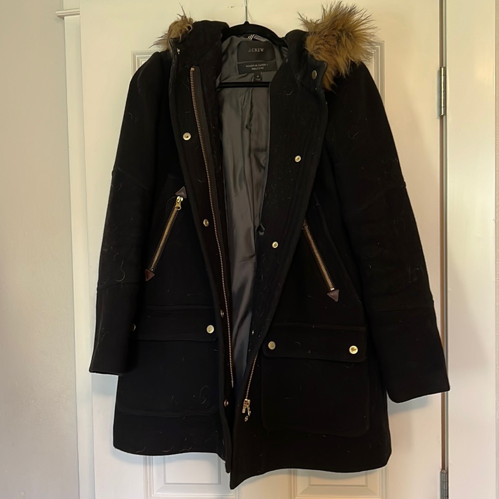 J crew stadium cloth coat. Size 10.